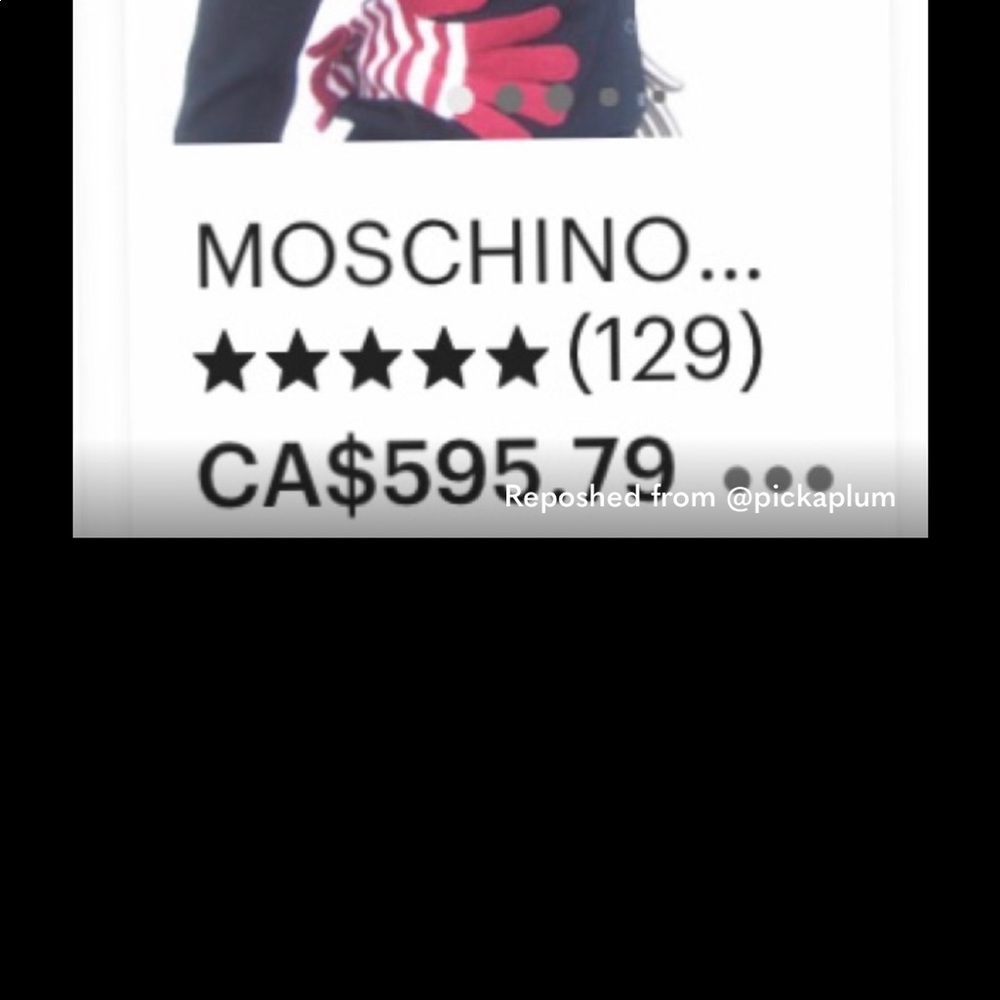 Moschino Sm black wool appliqué glove cardigan. - Picture 5 of 7
